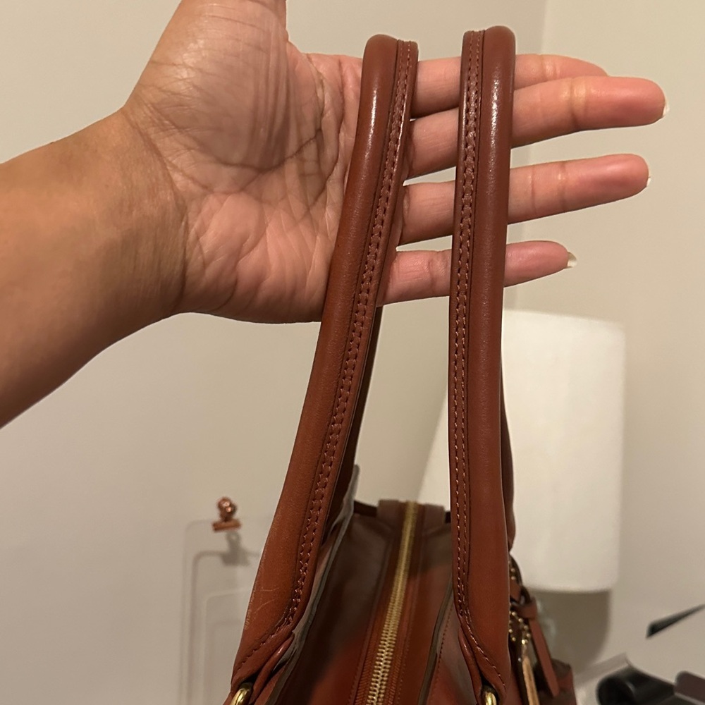 Coach Tan Leather Tote Bag - Picture 6 of 14